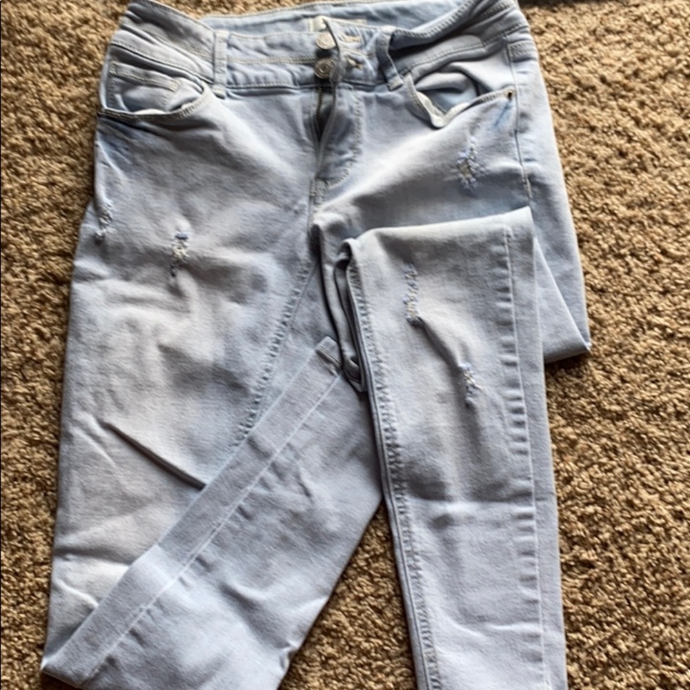 Girls Mudd light colored skinny  jeans